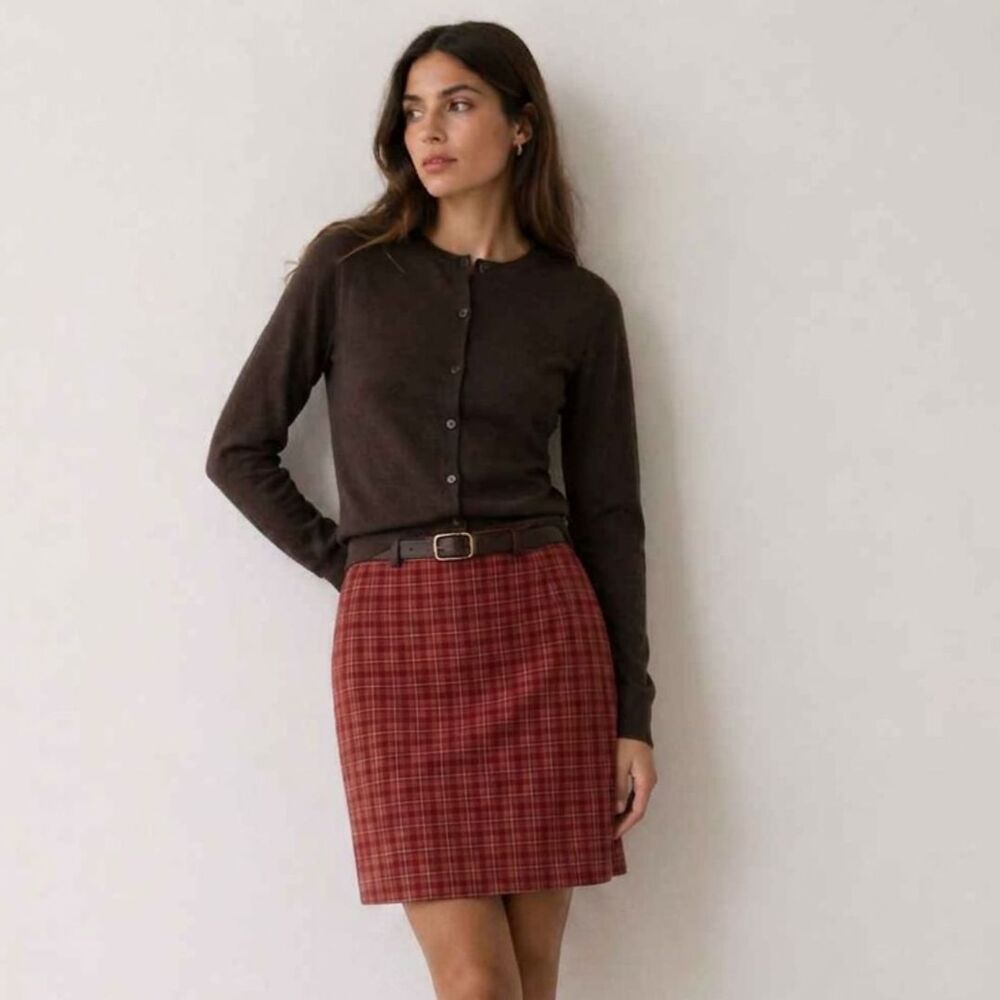 The Limited Preppy Plaid A-Line Mini Skirt